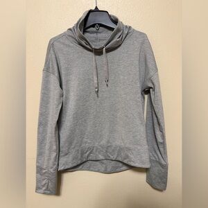 Apana Lightweight Heather Gray Cowl Sweatshirt